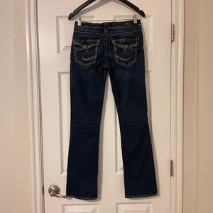 Lightly worn Aiko mid slim boot jeans! W/27 L/31